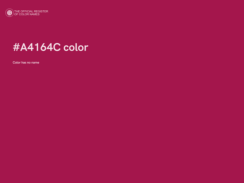 #A4164C color image