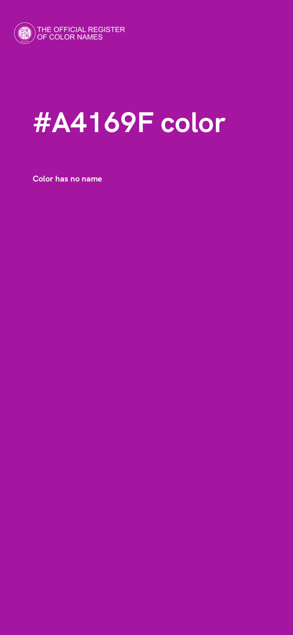 #A4169F color image