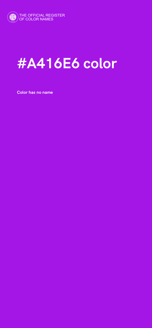 #A416E6 color image