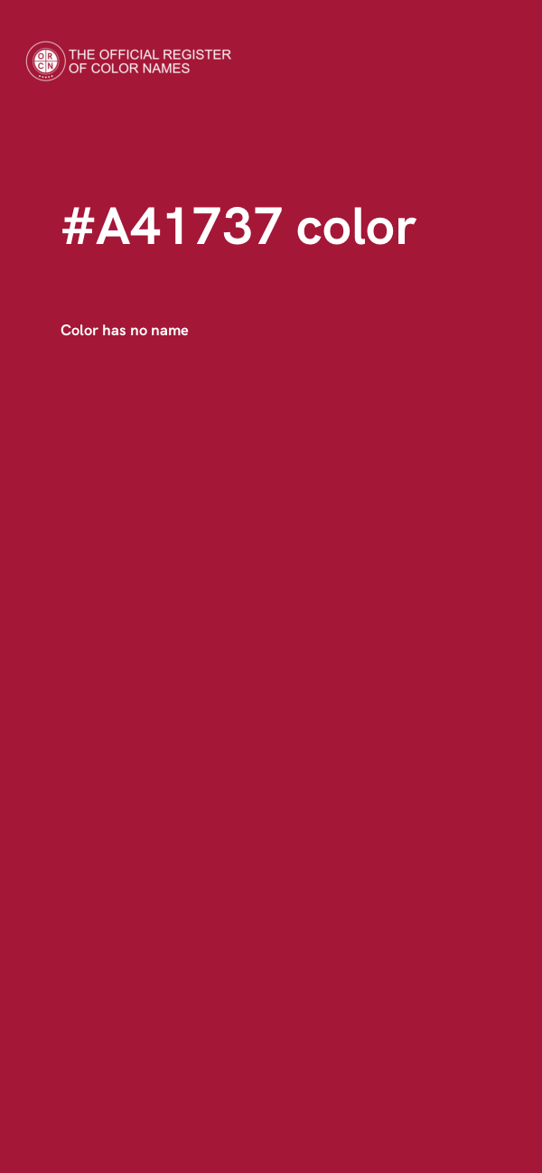 #A41737 color image