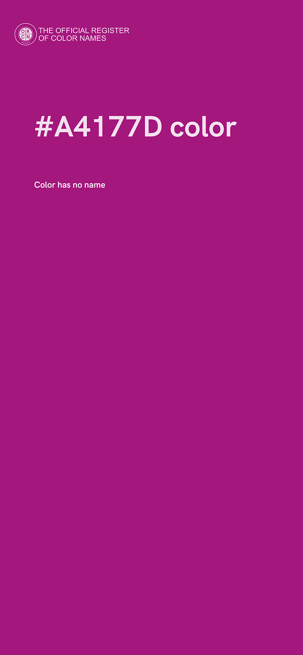 #A4177D color image