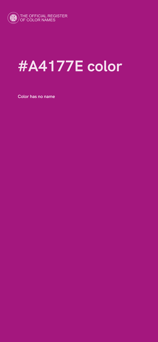 #A4177E color image