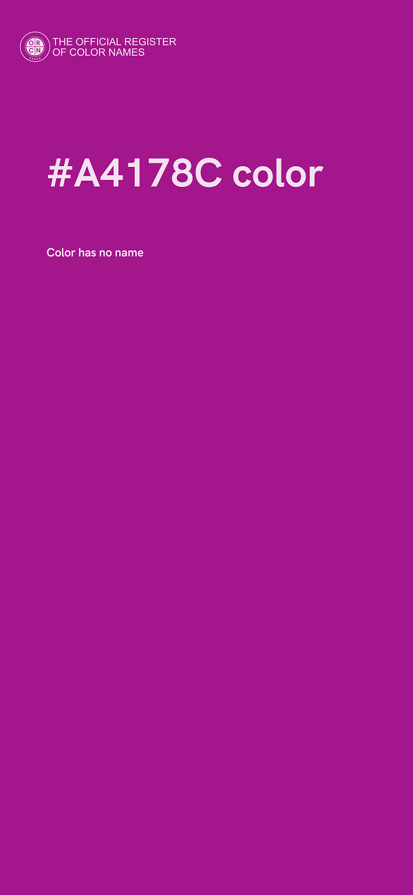 #A4178C color image
