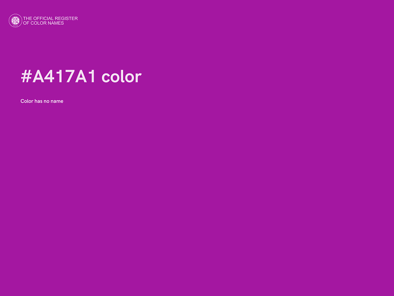 #A417A1 color image