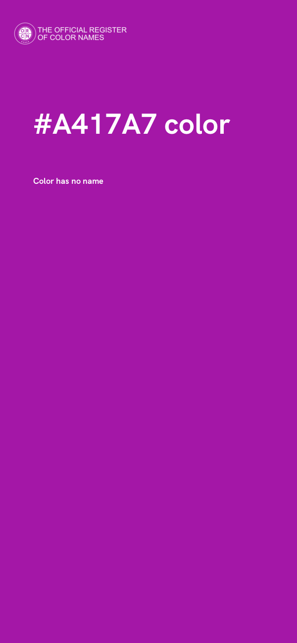 #A417A7 color image