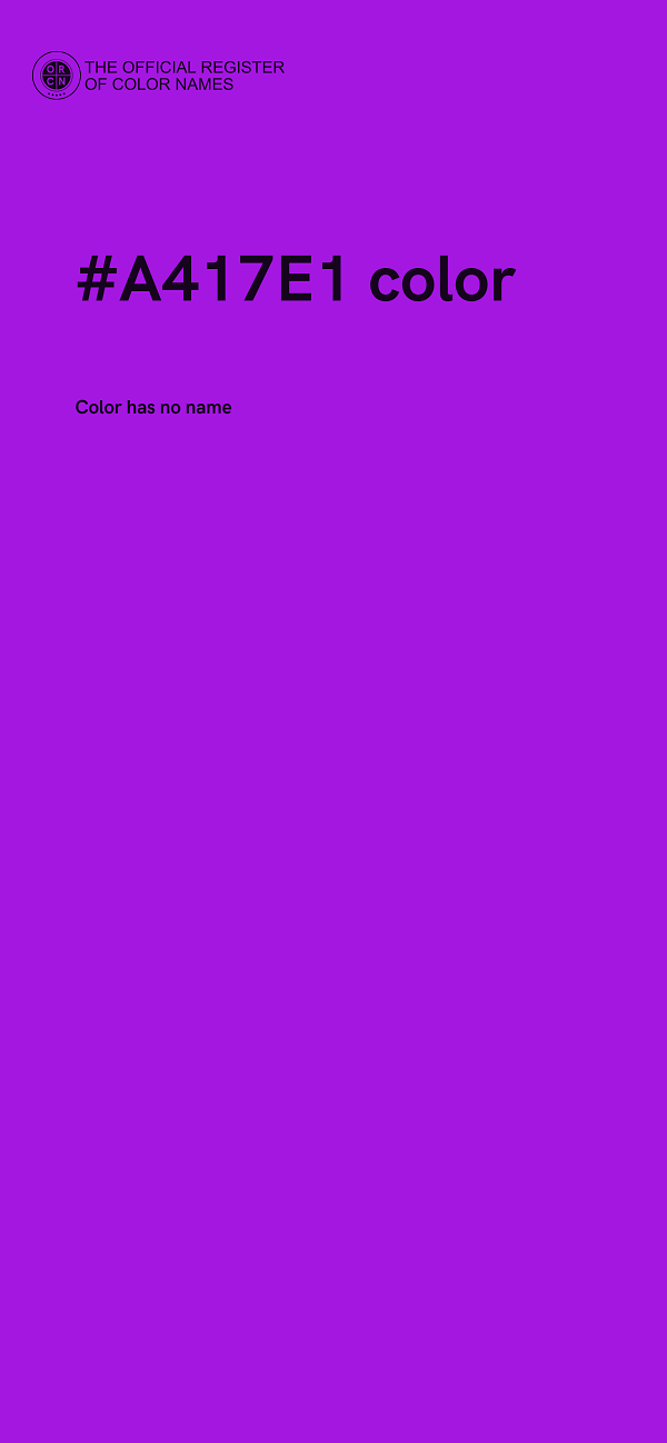 #A417E1 color image