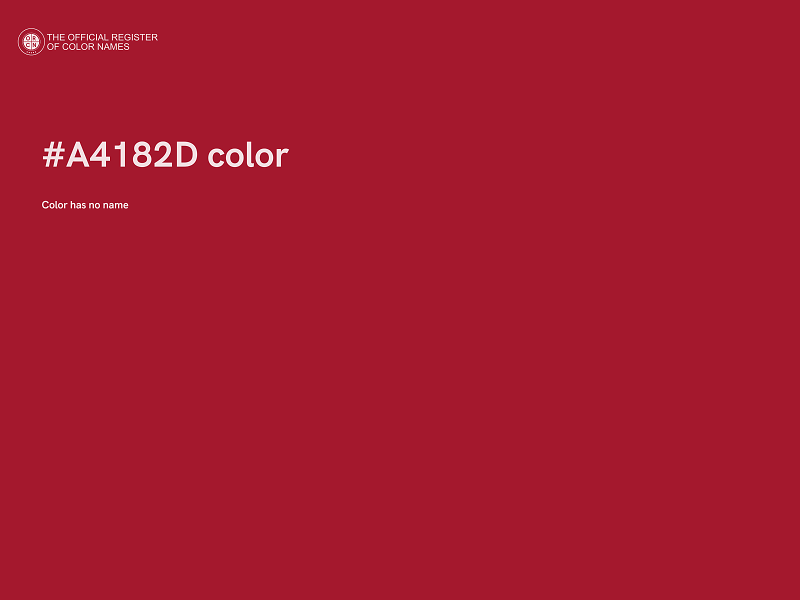 #A4182D color image