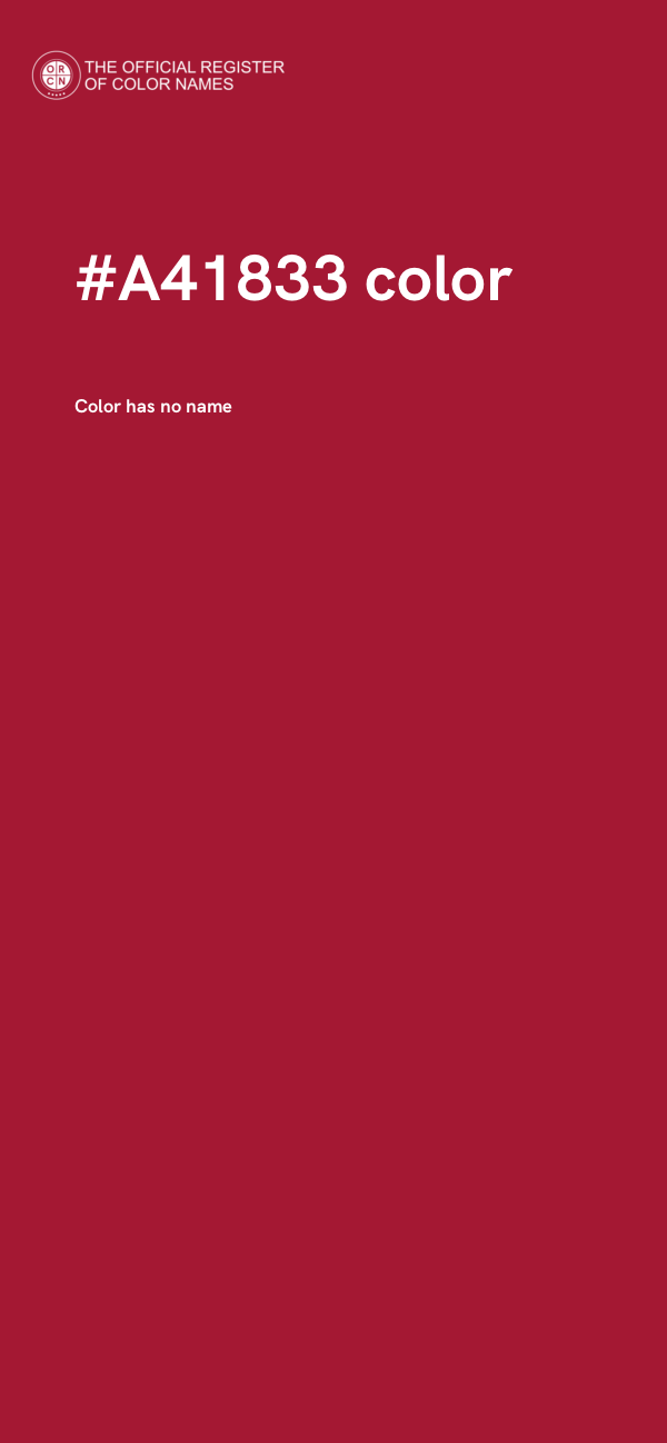 #A41833 color image