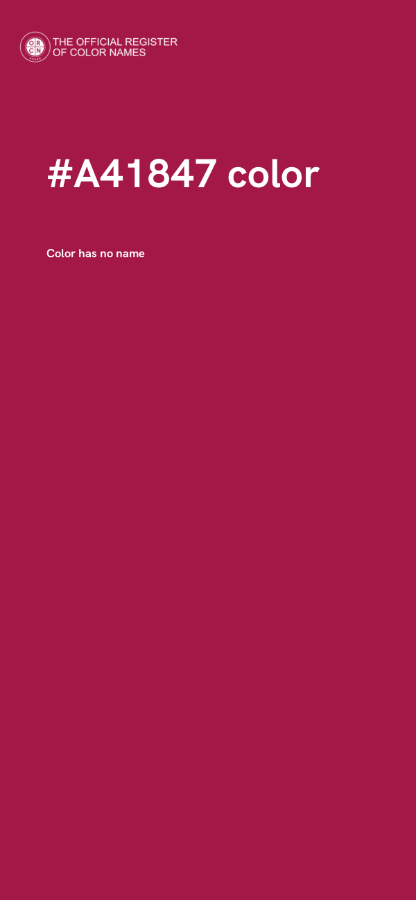 #A41847 color image