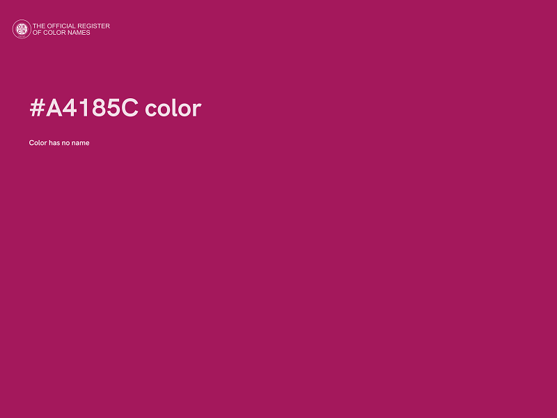 #A4185C color image