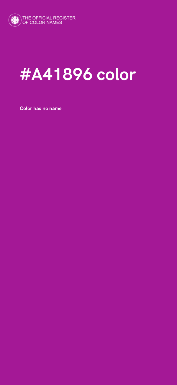 #A41896 color image