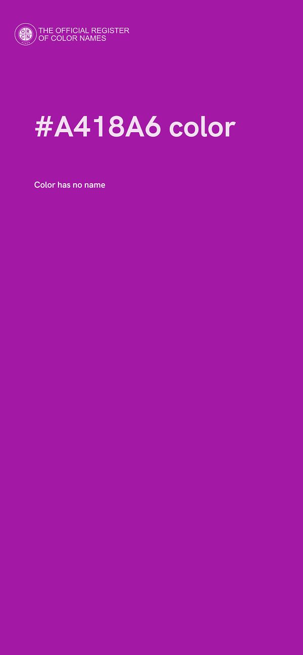 #A418A6 color image
