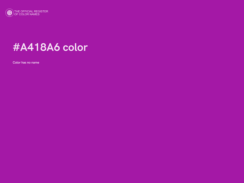 #A418A6 color image