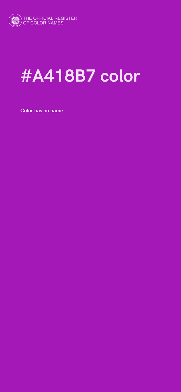 #A418B7 color image