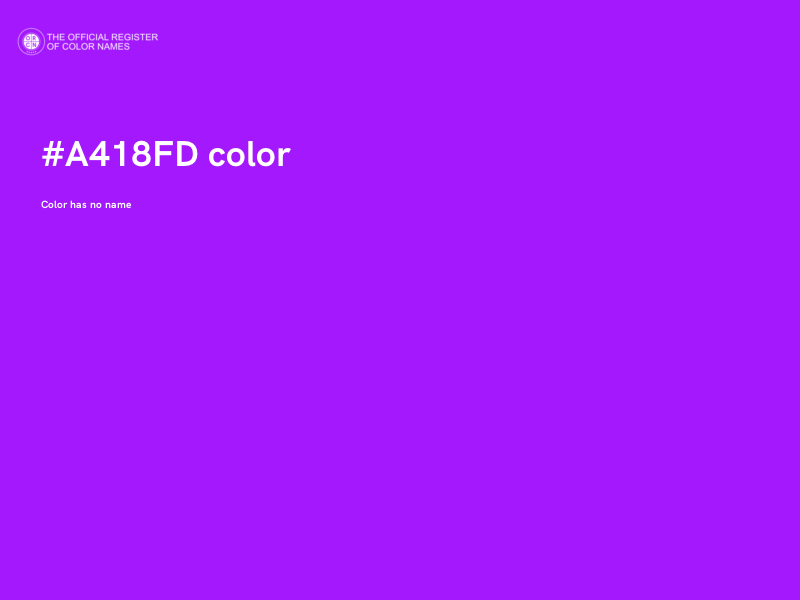 #A418FD color image