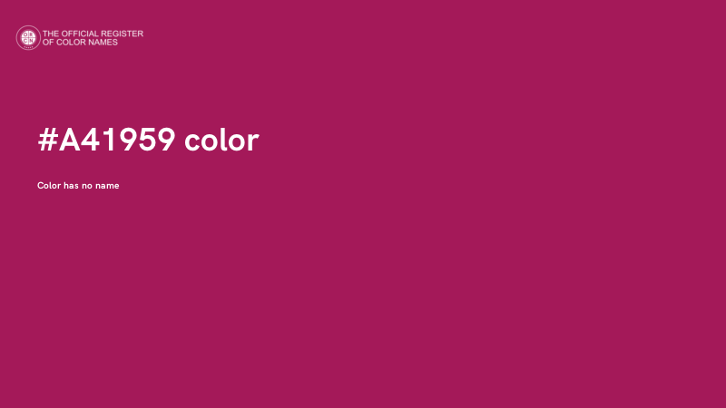 #A41959 color image