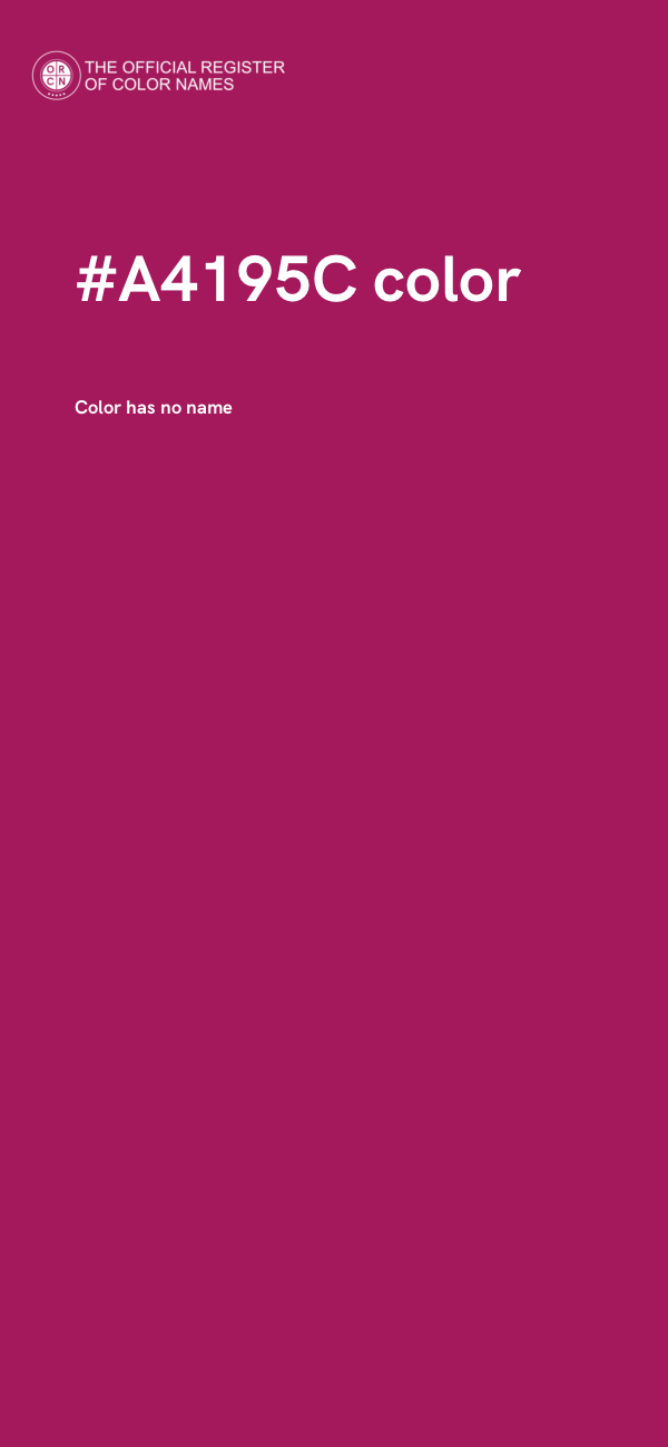 #A4195C color image