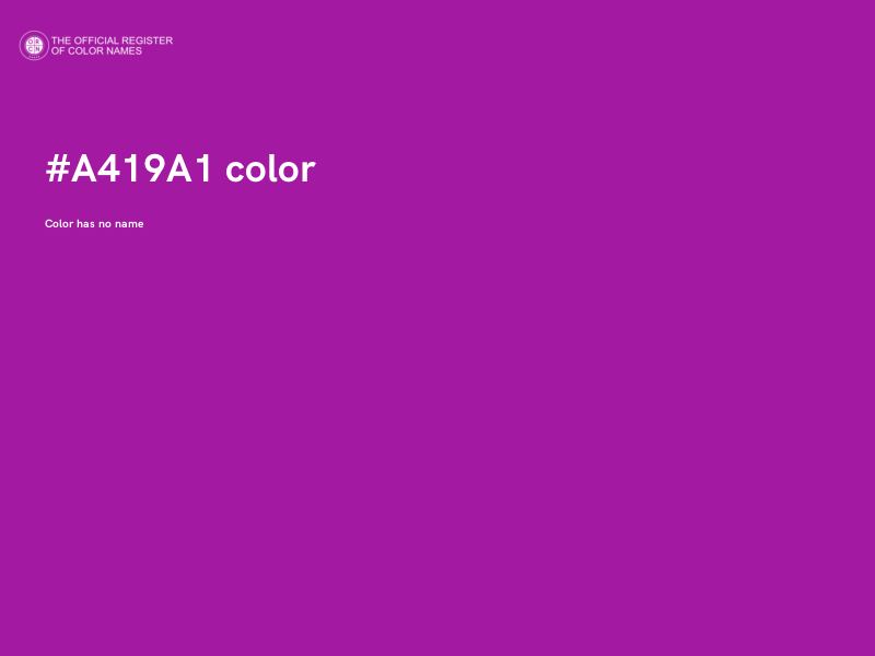 #A419A1 color image