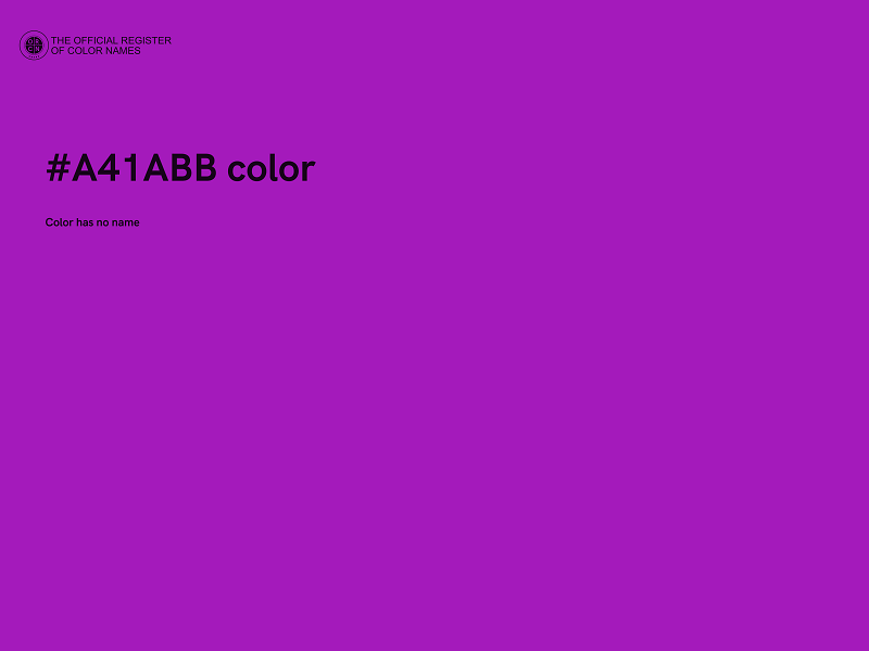 #A41ABB color image