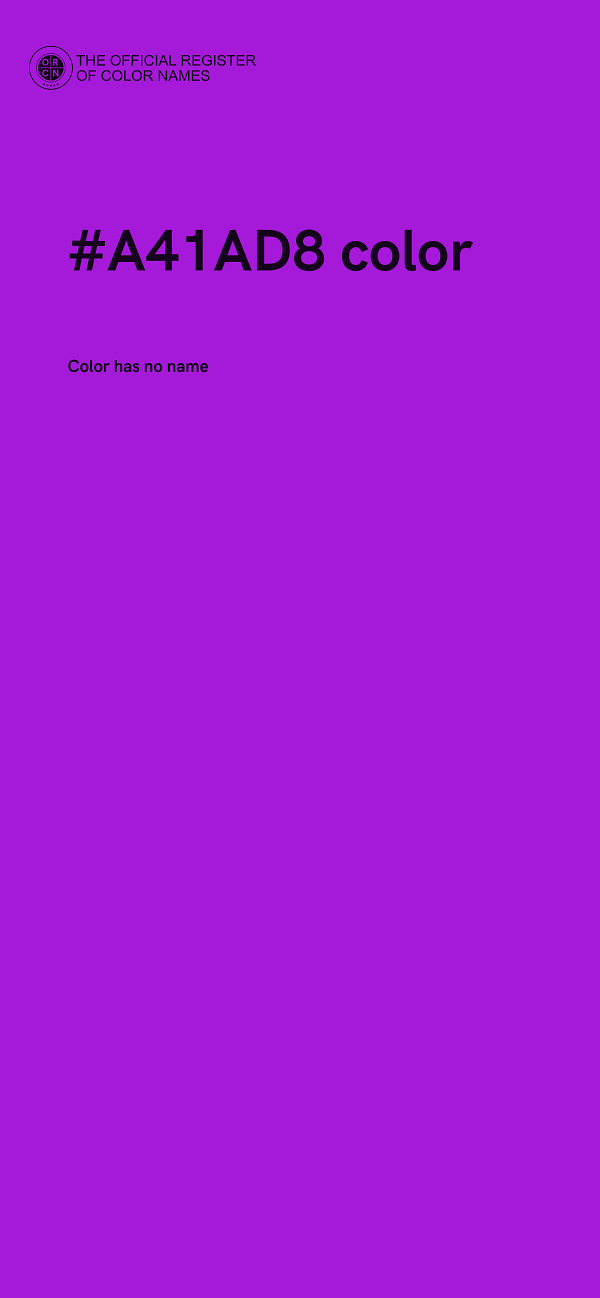 #A41AD8 color image