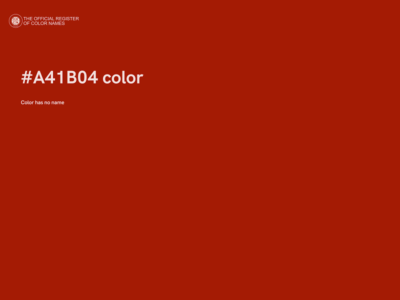 #A41B04 color image