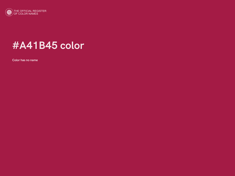 #A41B45 color image