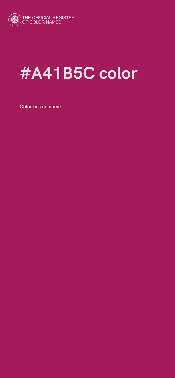 #A41B5C color image