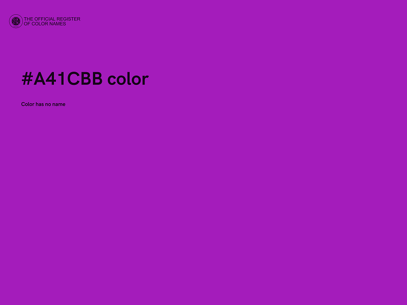 #A41CBB color image