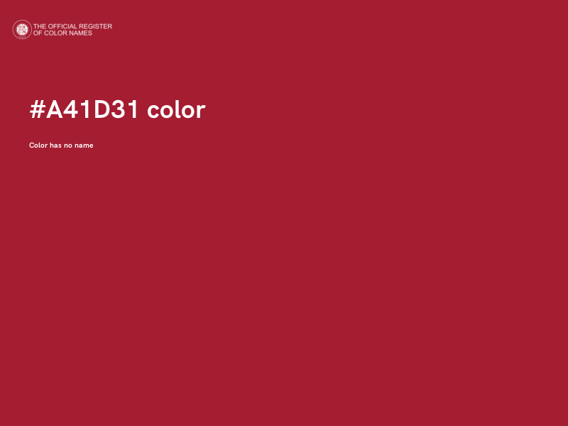 #A41D31 color image