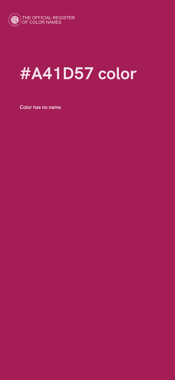#A41D57 color image