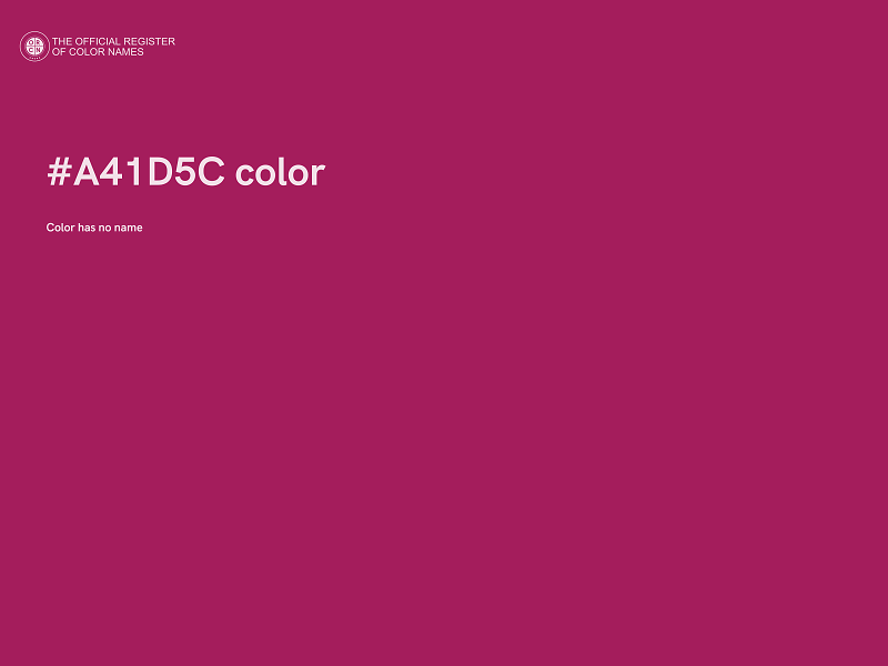 #A41D5C color image