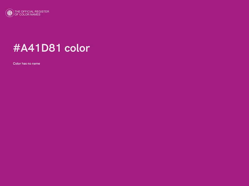 #A41D81 color image