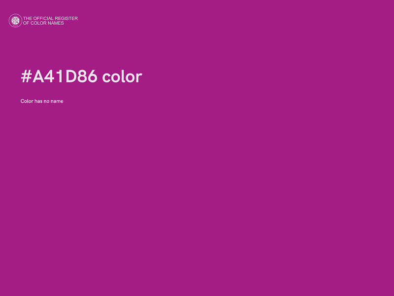 #A41D86 color image