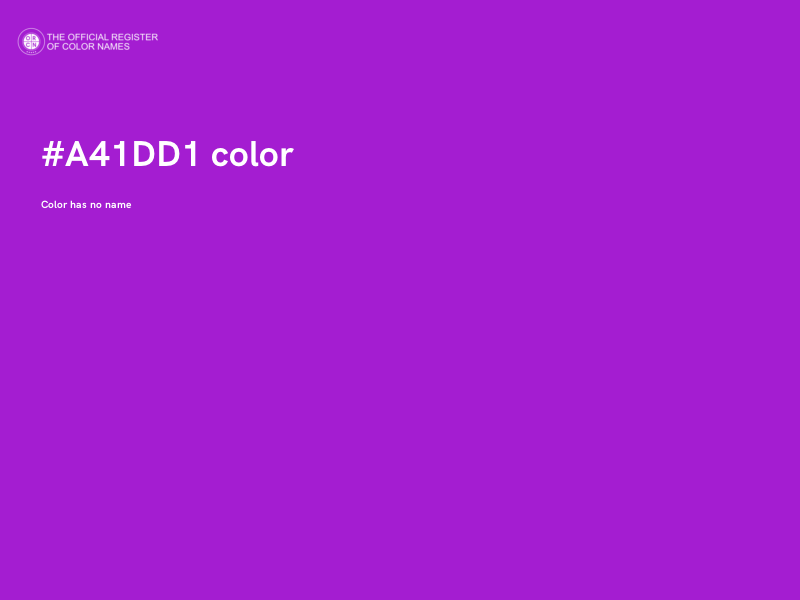 #A41DD1 color image