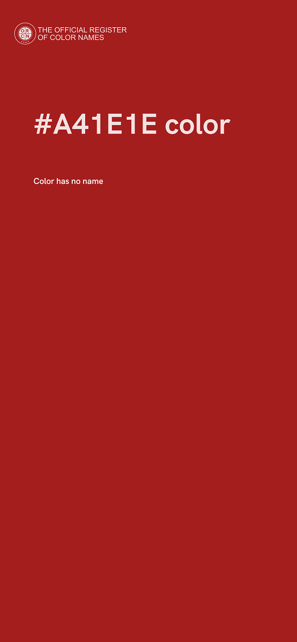 #A41E1E color image