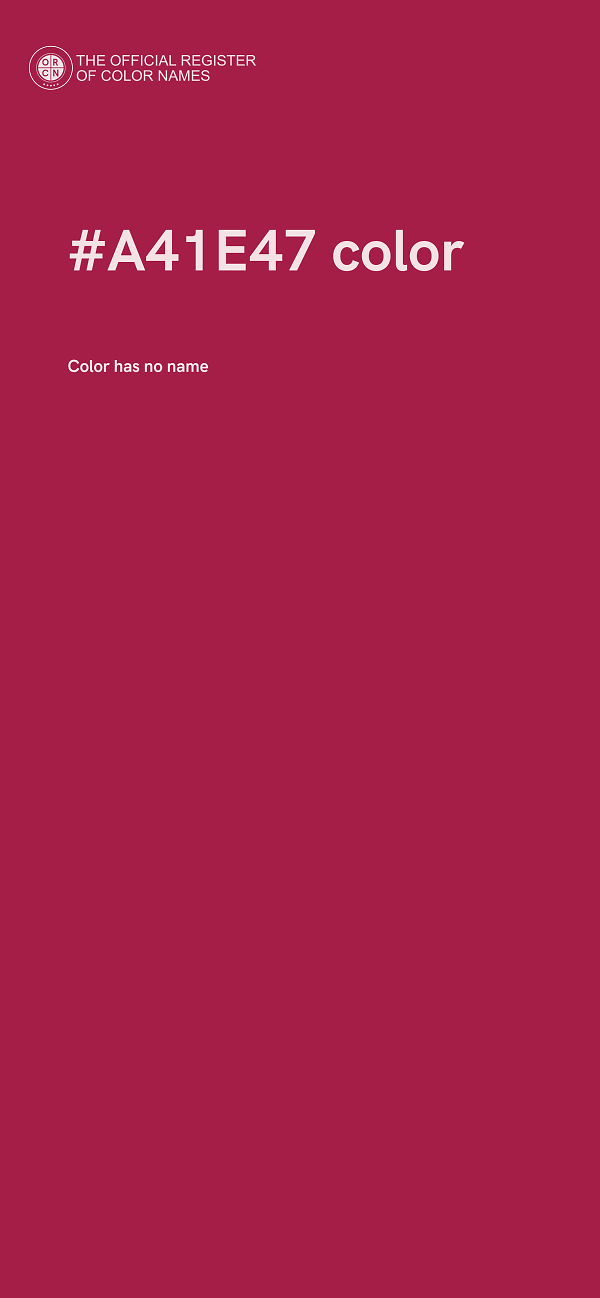 #A41E47 color image