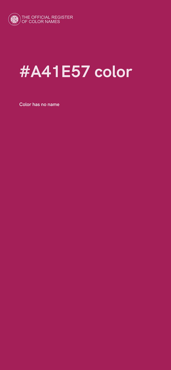 #A41E57 color image