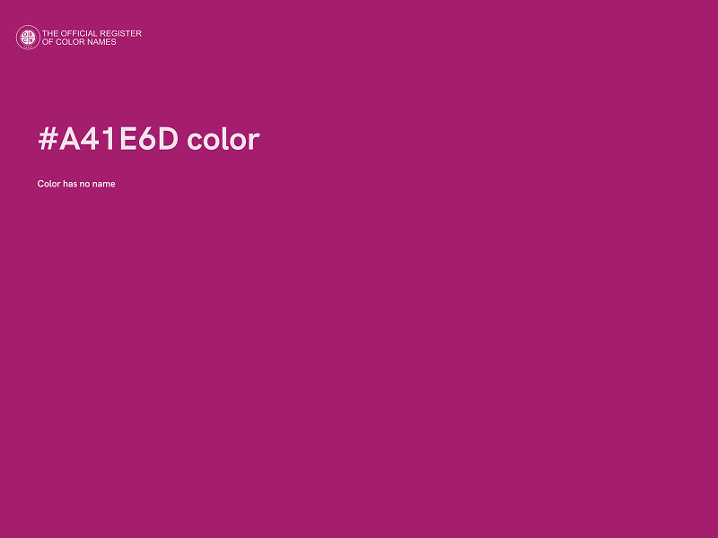 #A41E6D color image