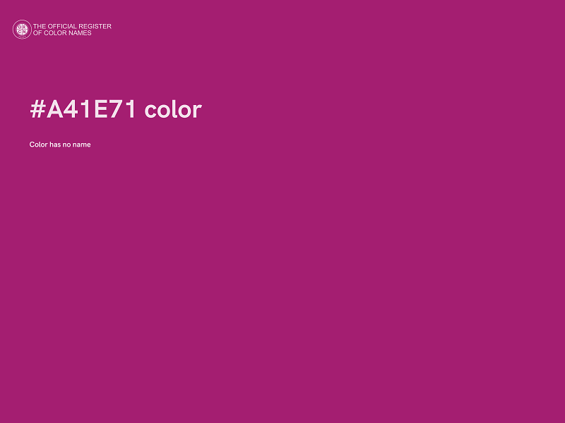 #A41E71 color image