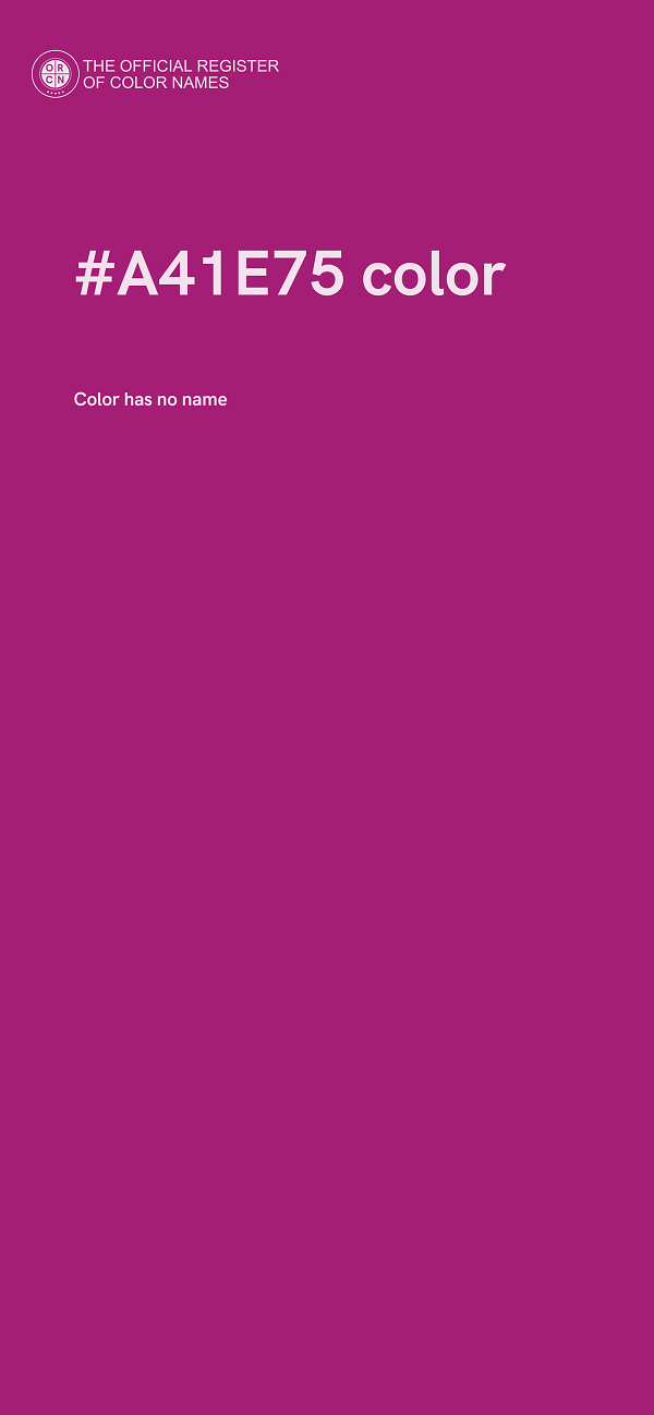 #A41E75 color image