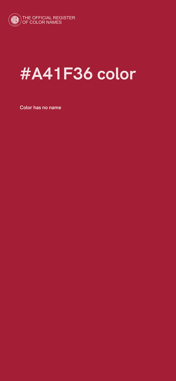 #A41F36 color image