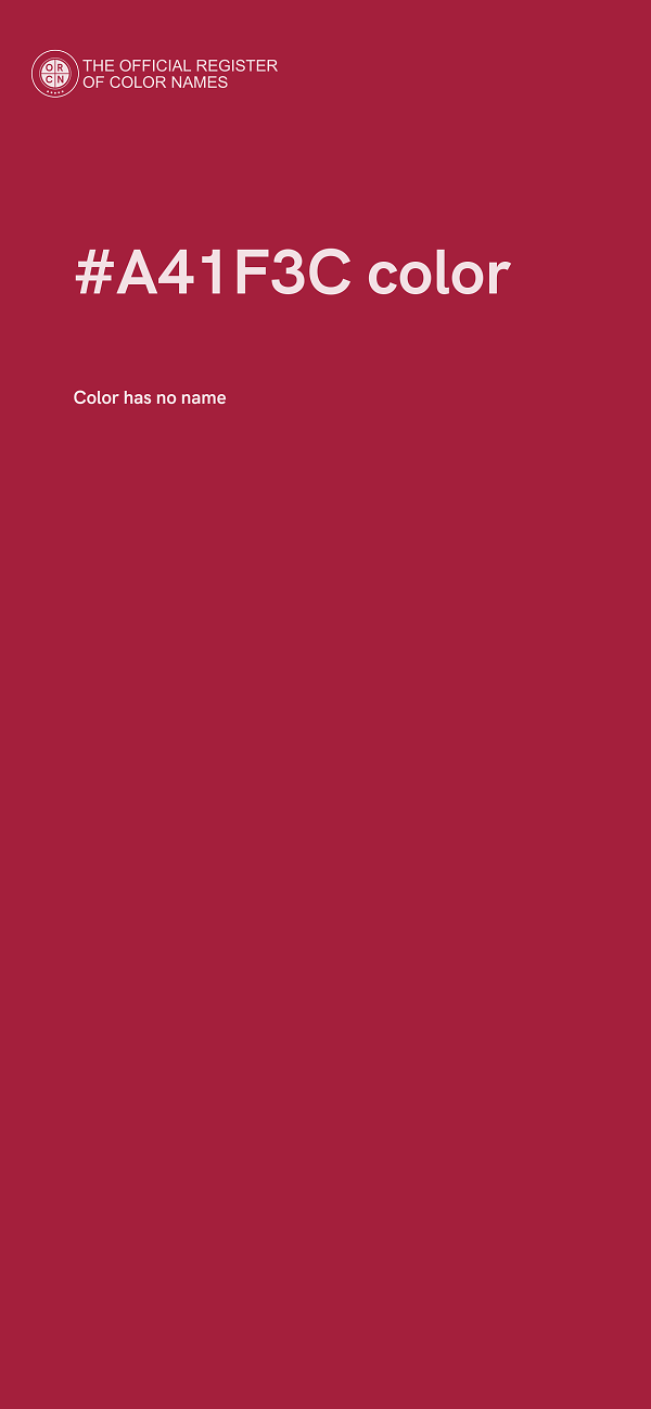 #A41F3C color image