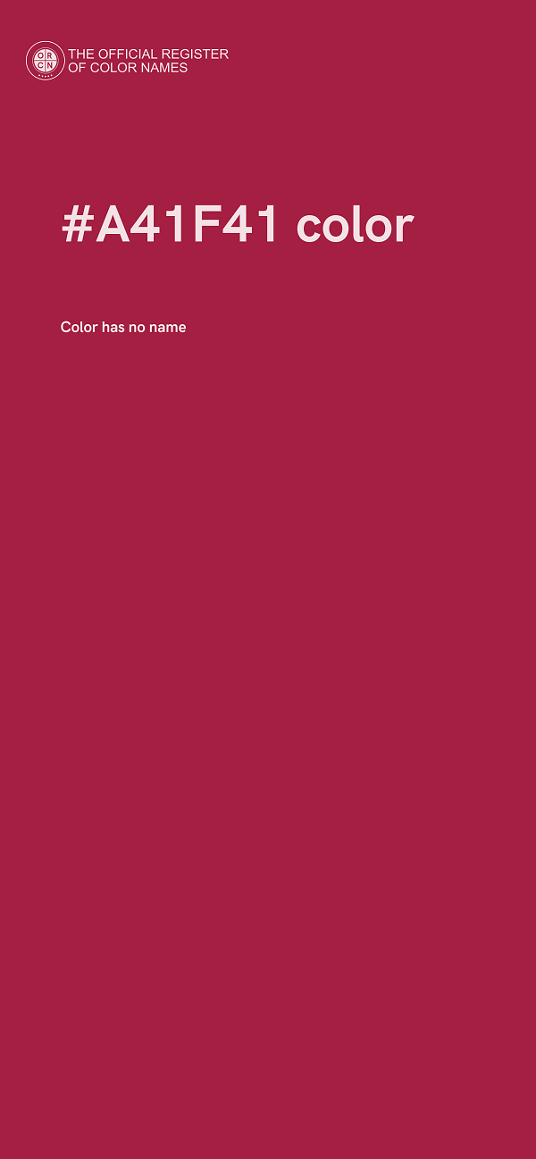 #A41F41 color image