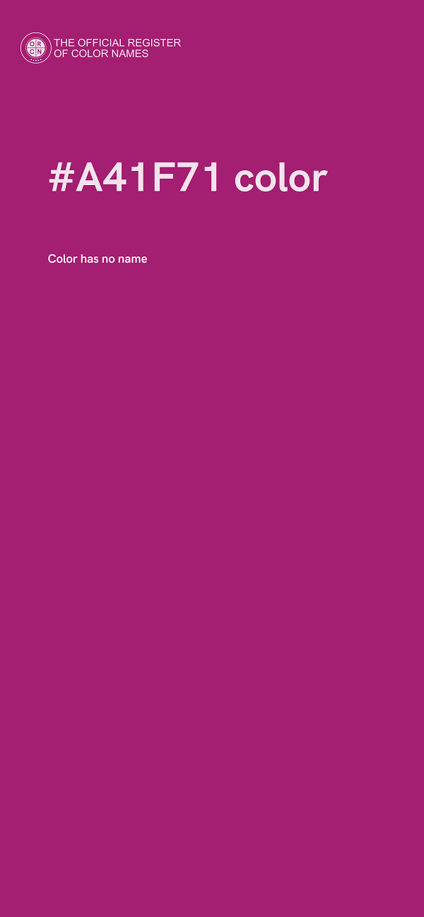 #A41F71 color image