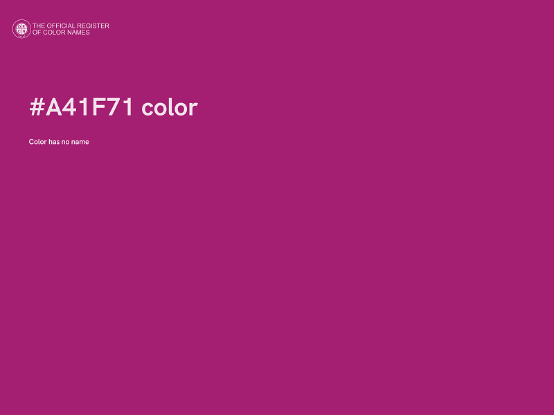 #A41F71 color image