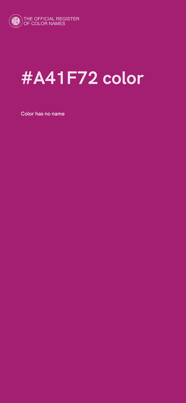 #A41F72 color image