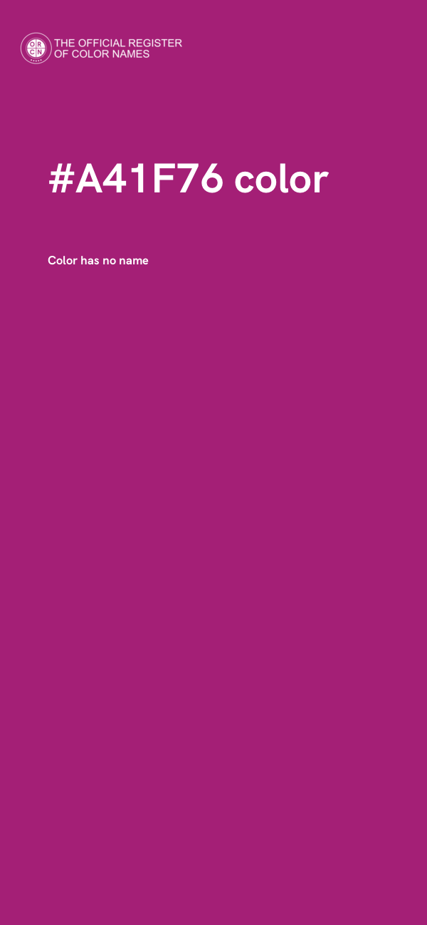#A41F76 color image