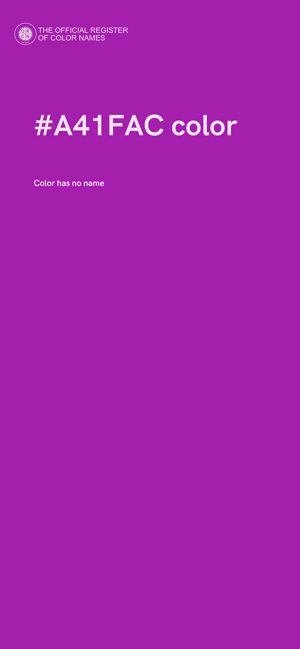#A41FAC color image