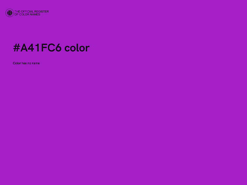 #A41FC6 color image