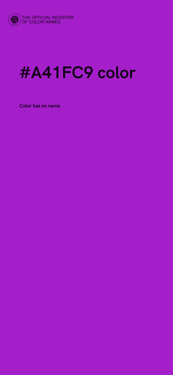 #A41FC9 color image